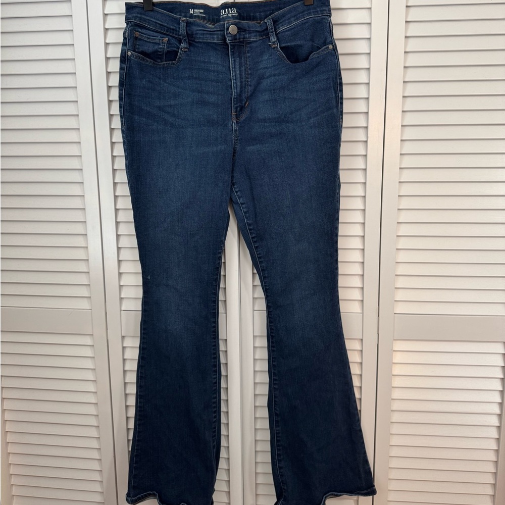 High Rise Flare Denim Jeans - ana